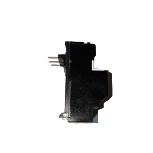 Shihlin Thermal Overload Relay 3.3A electrical component side view with black casing and metal prongs