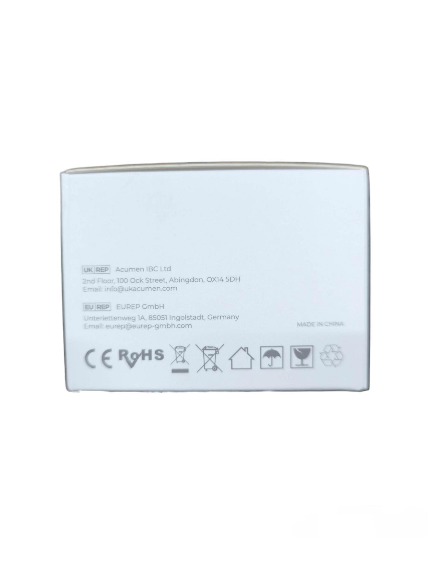 Aegislink wireless interlinked smoke alarm packaging box with safety and certification symbols