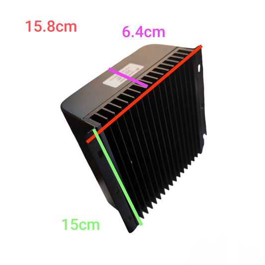 ZwitseRise 150A 48V DC solar charge controller with aluminum heatsink for efficient energy management