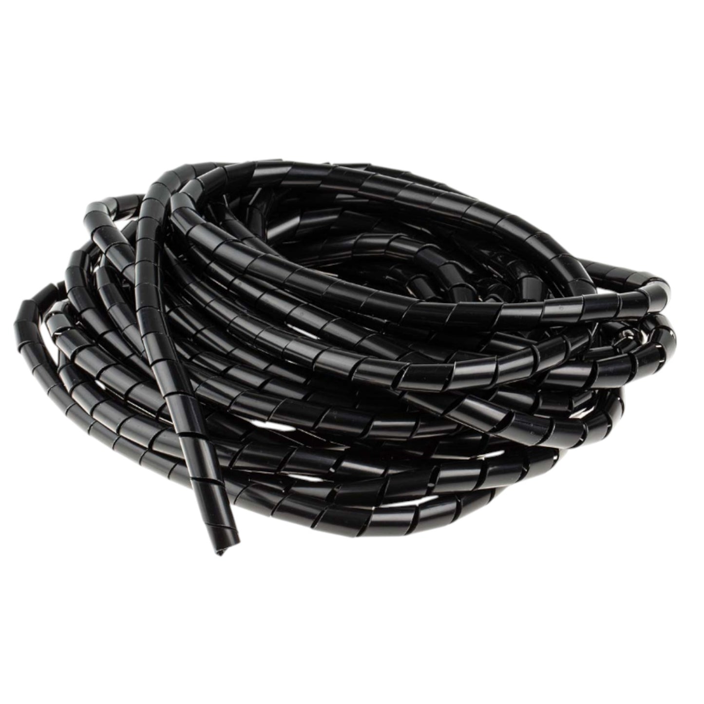 Spiral cable wrap 9mm black 10 meters for organized and tidy cable management
