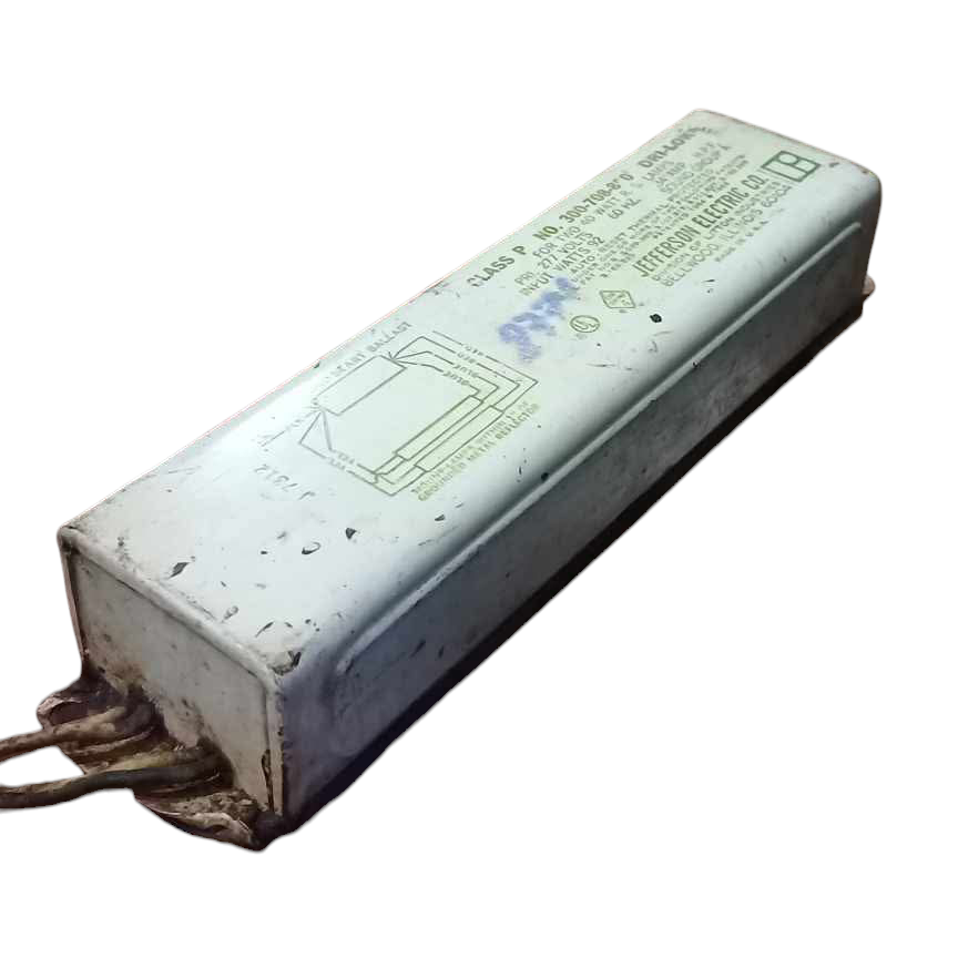 Universal Start Ballast 2 x 40W 2x40W 277V AC electrical circuitry part with metal casing