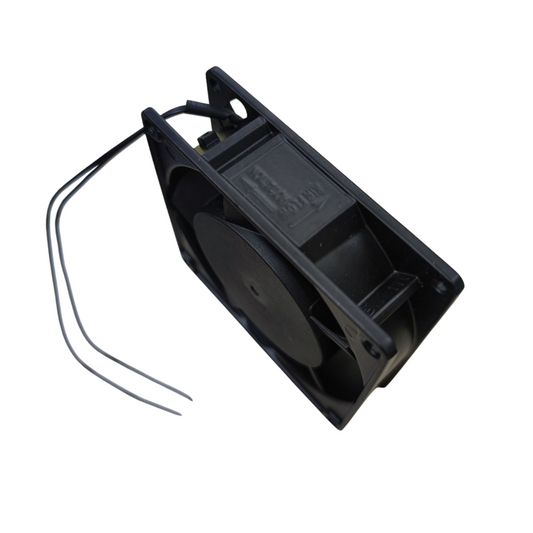 Black 3x3 inch exhaust fan 220V with wired connection for ventilation and cooling