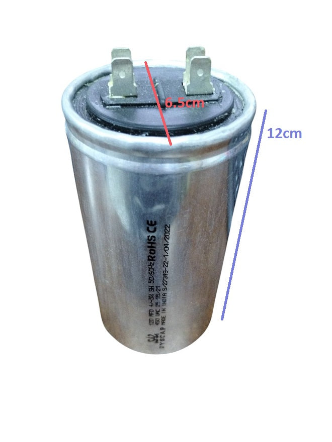 SYSCAP 120 MFD 450V AC motor running capacitor Oil Filled with metal casing and terminals