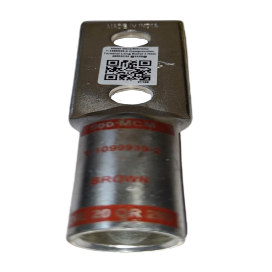 Utilux Terminal Lugs Long Barrel 2 Holes 500MCM for secure electrical connections and durability
