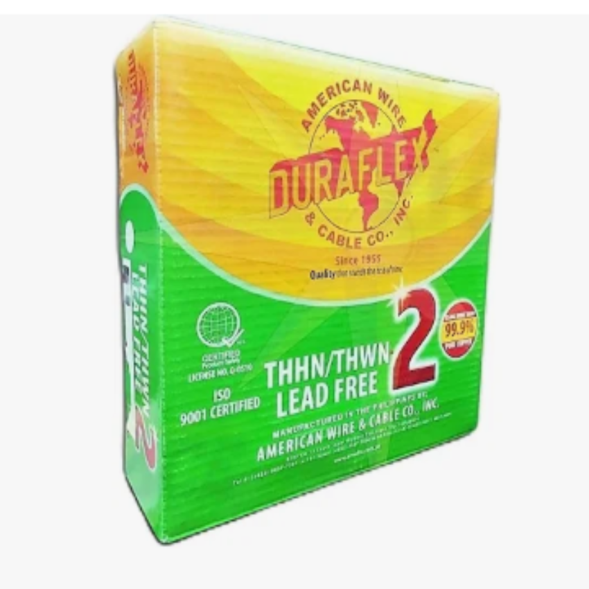 Duraflex THHN wire 10 AWG red per meter in packaging for electrical installations
