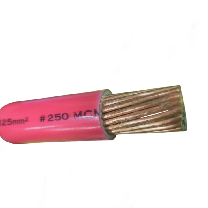 Philflex THHN Wire 125mm Stranded 250MCM pink insulated electrical wire close-up