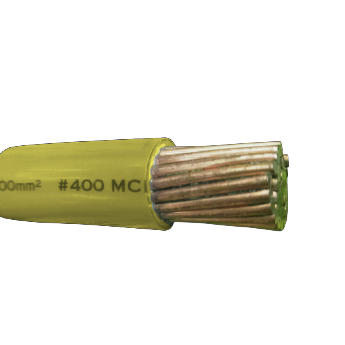Royu THHN wire 400MCM Yellow with multiple strands for high electrical conductivity