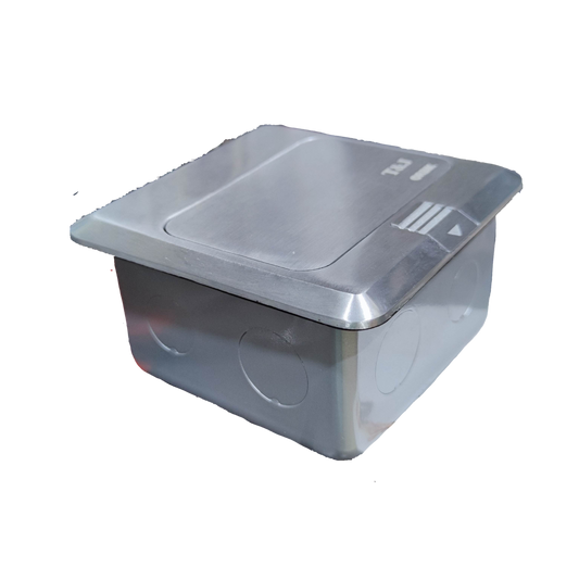 T&J Ethernet Pop Up Floor Outlet with stainless steel cover for power points switches and plugs