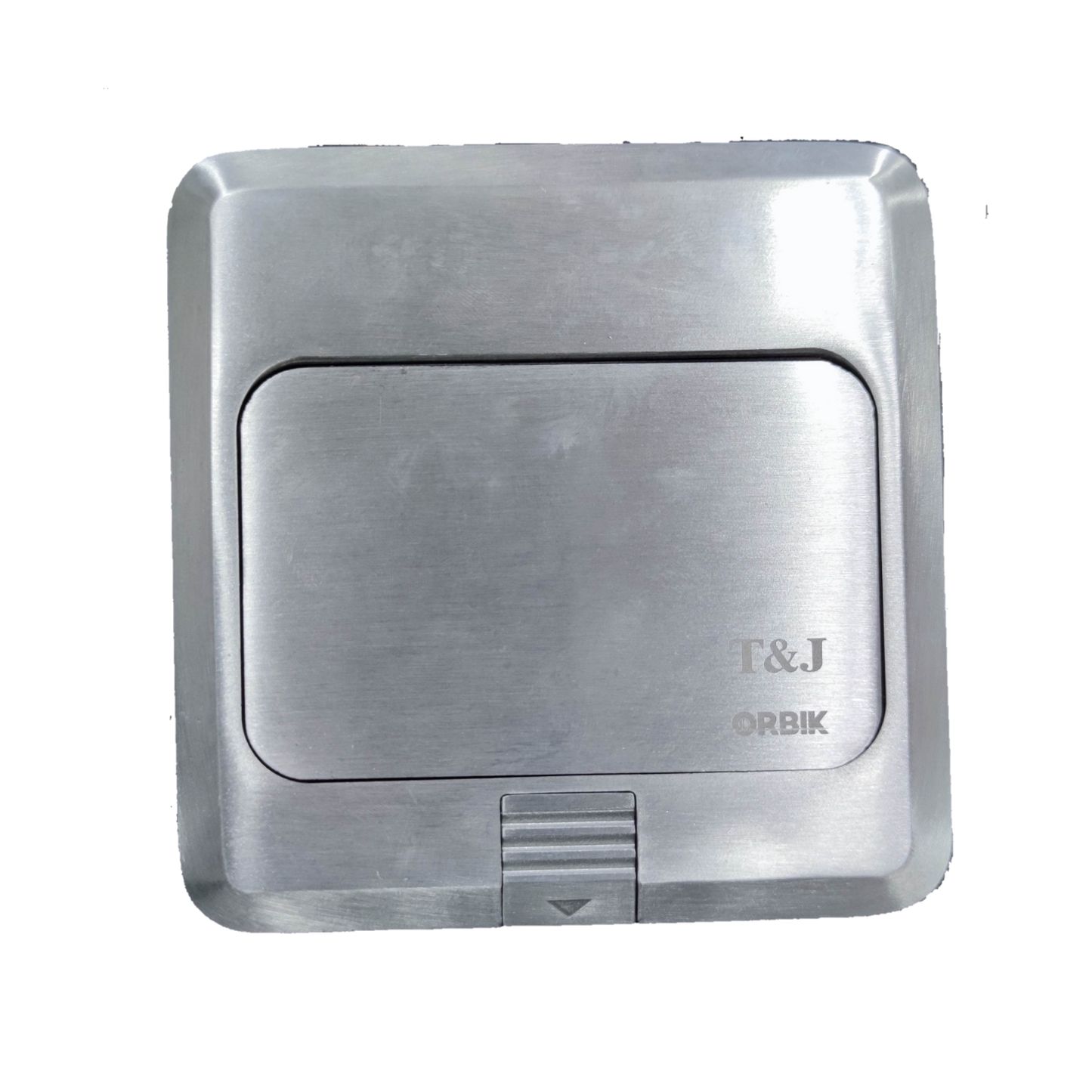 T&J Floor Outlet Pop-up USB 5V 2.1A with stainless steel finish for convenient power access