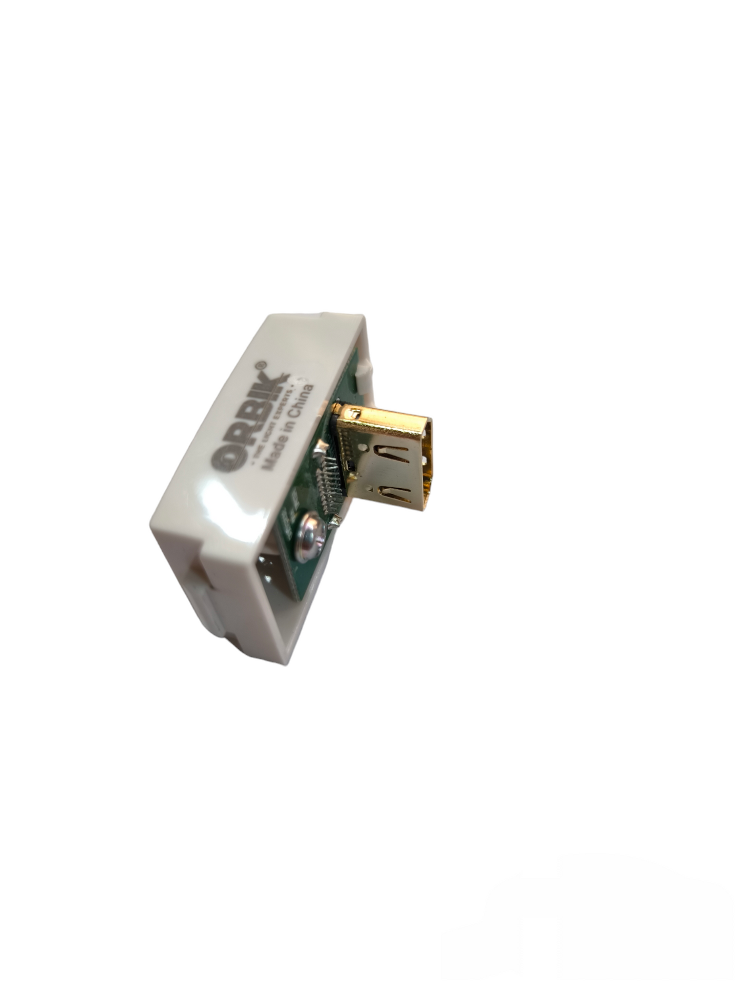 T&J HDMI Outlet Device with gold-plated HDMI connector for reliable video and audio connection