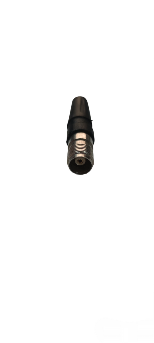 TNC Plug Connector for Coaxial Cable with metal and black plastic housing from China