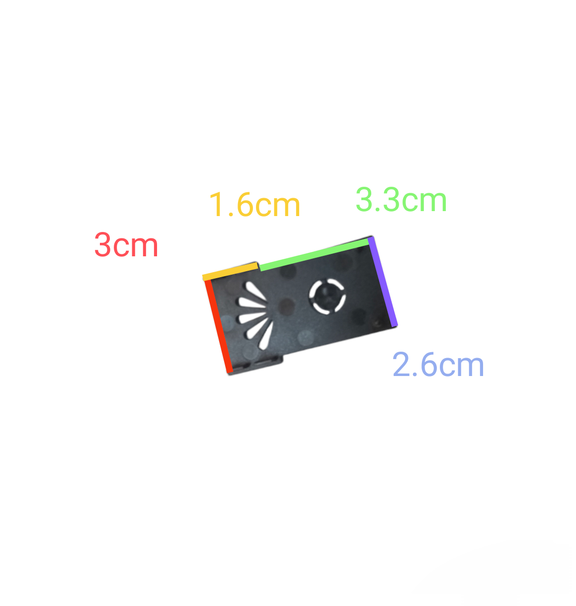 ILLUMIQ TERRA black Track Light End Plug Cover with dimensions for lighting installation accessories