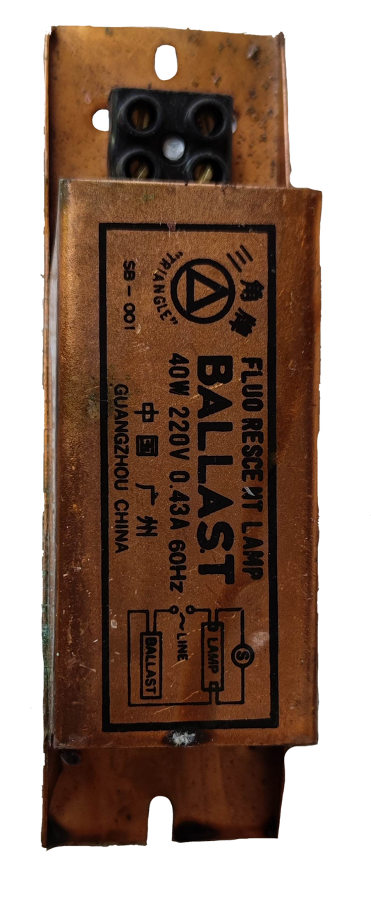 Triangle 40W Magnetic Ballast 0.43A for 40W fluid receipt lamp with 220V 0.43A 60Hz electrical circuitry part