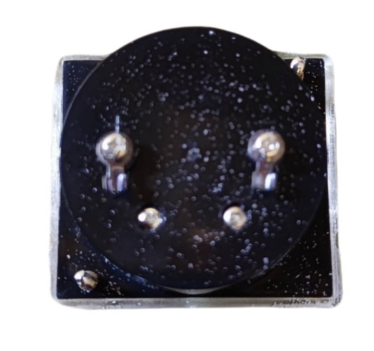 UFE Panel Meter VU Meter 66 with a sleek black design and clear display for electrical testing