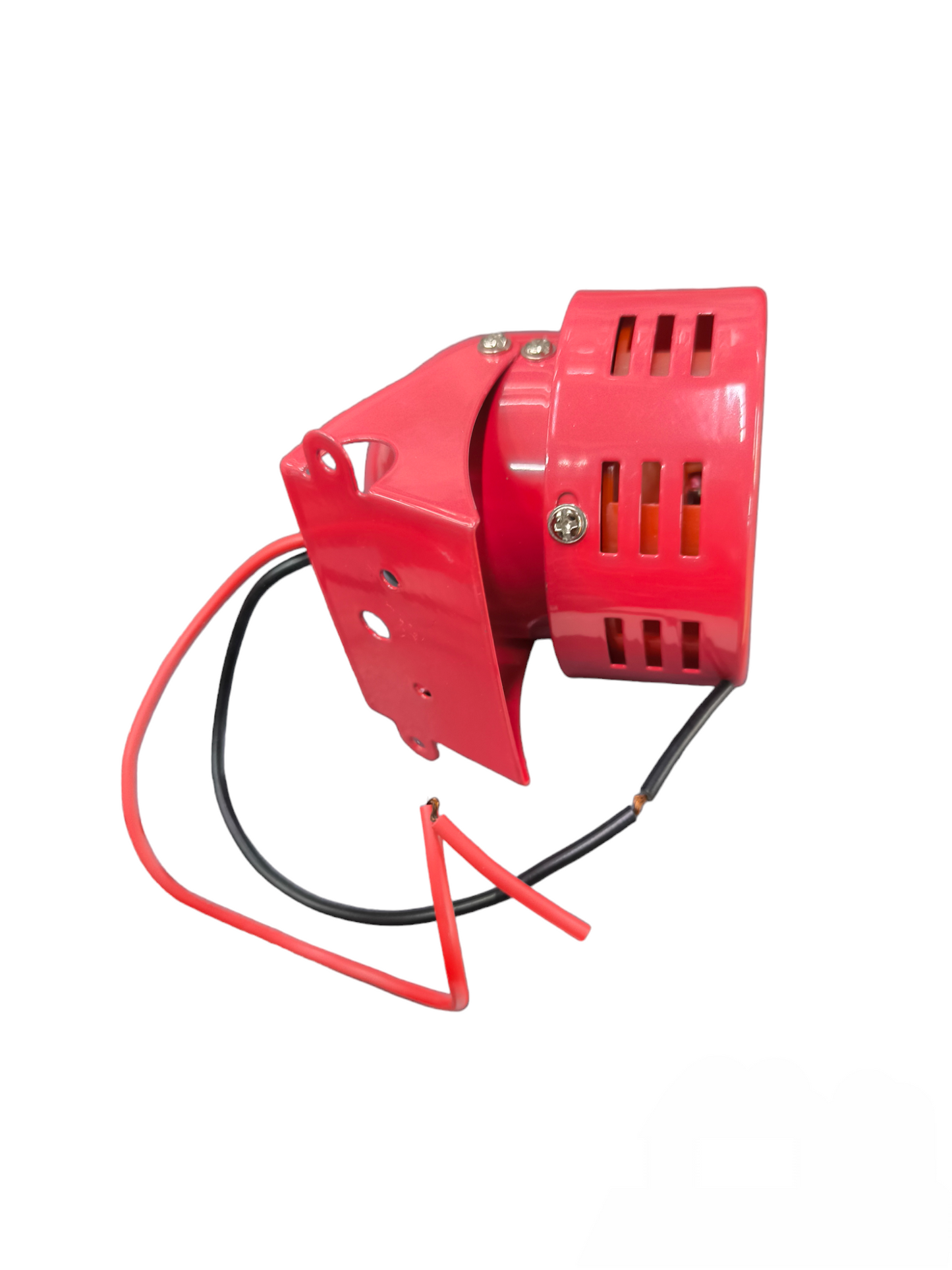 Red Auspicious 24V emergency alarm siren with wired connections for door chimes and bells