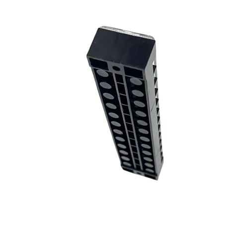 Grippes 25A 12 Pair Terminal Block 600V black modular electrical terminal with twelve pairs of connection ports