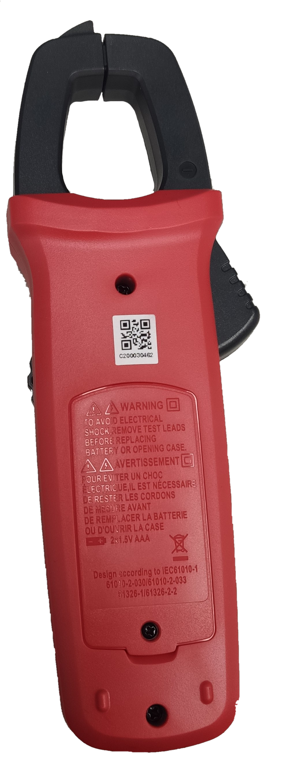 UNI-T Digital Clamp Multimeter red and black electrical testing tool with clamp for measuring current