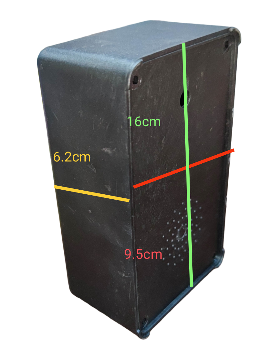 Electx Electrical Supply black plastic electronics enclosure with dimensions 16cm 9.5cm 6.2cm DIY Plastic Box Kit Assenbly