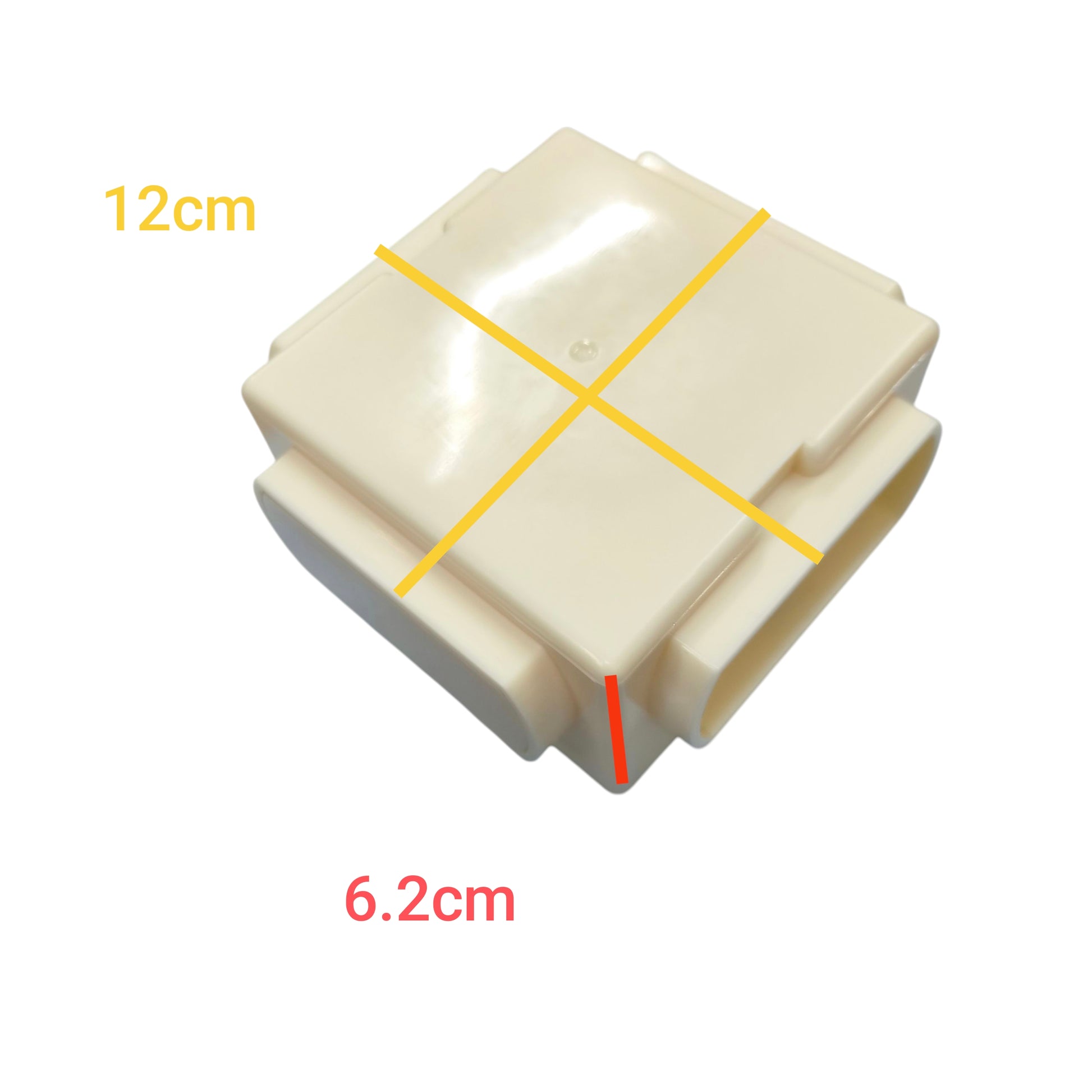 Bull white plastic Junction Box and Utility Box H4 12cm by 6.2cm electrical conduit connector for wiring