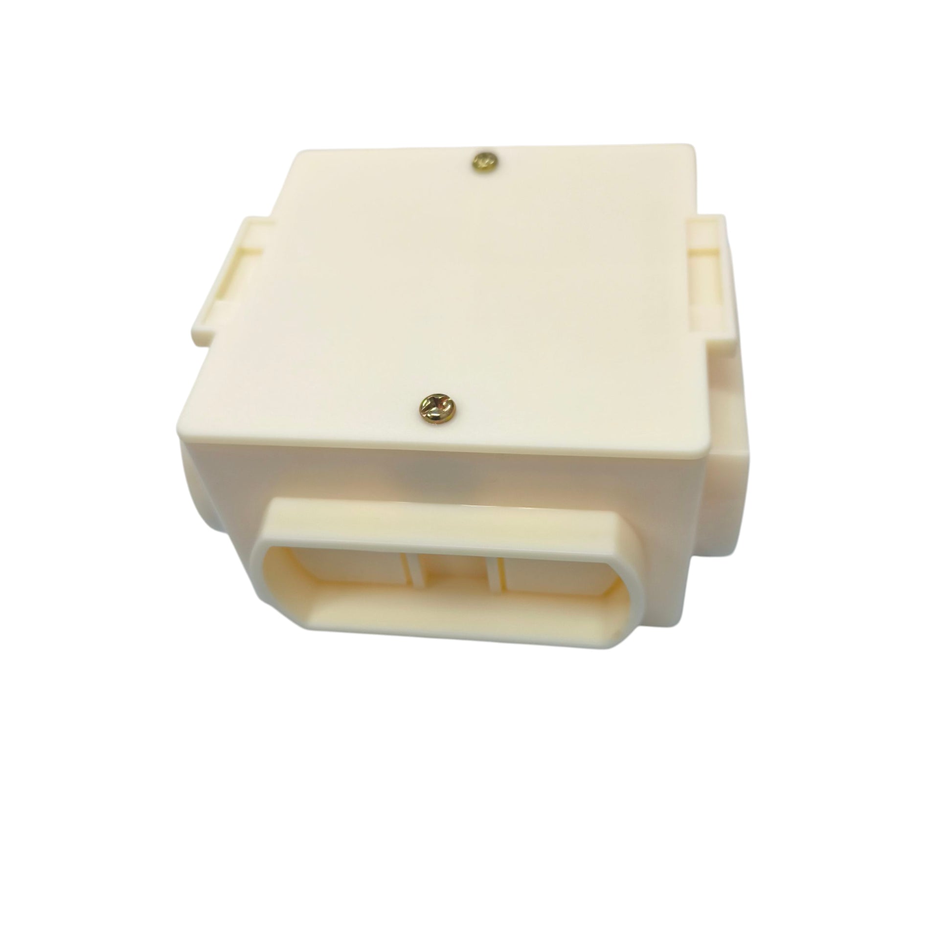 Bull white plastic Junction Box and Utility Box H4 with screw secured lid and rectangular cable entry