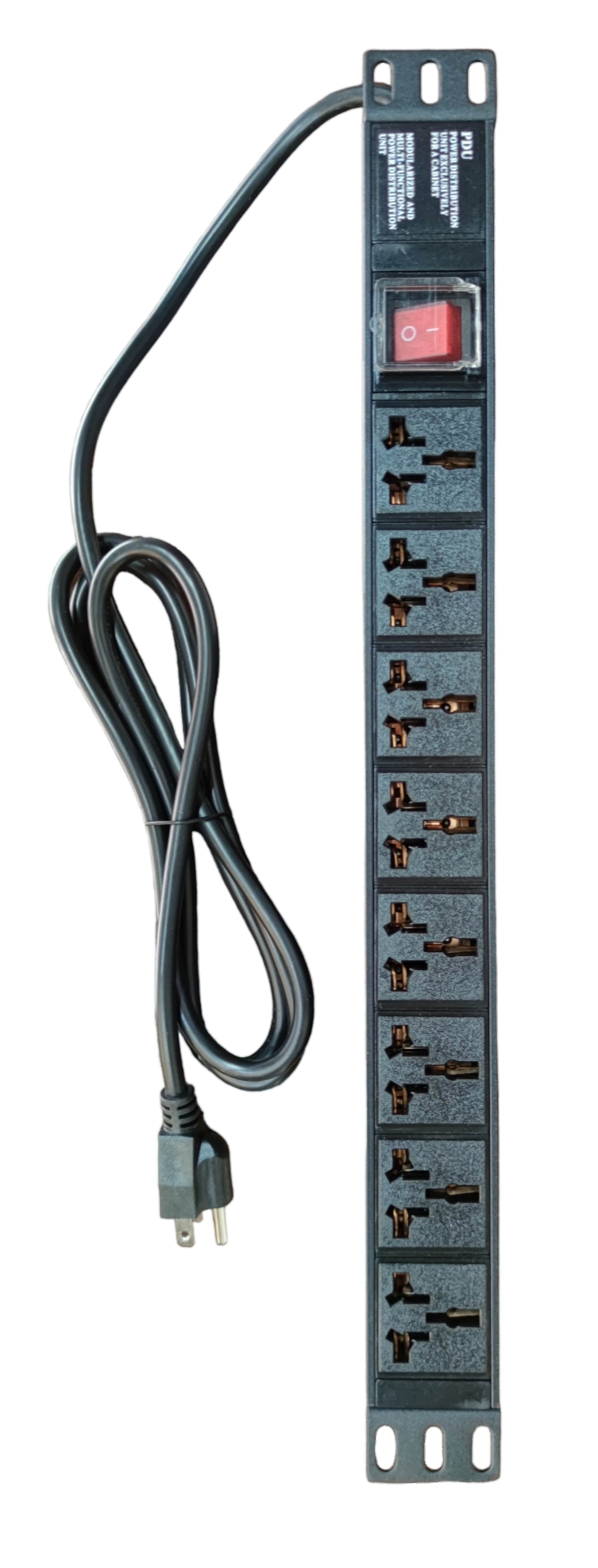 Grippes power supply unit with universal outlet 16A 250V PDU and multiple sockets with power switch