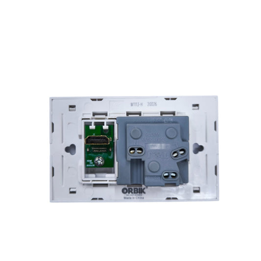 T&J universal outlet with HDMI port for convenient electronic connections