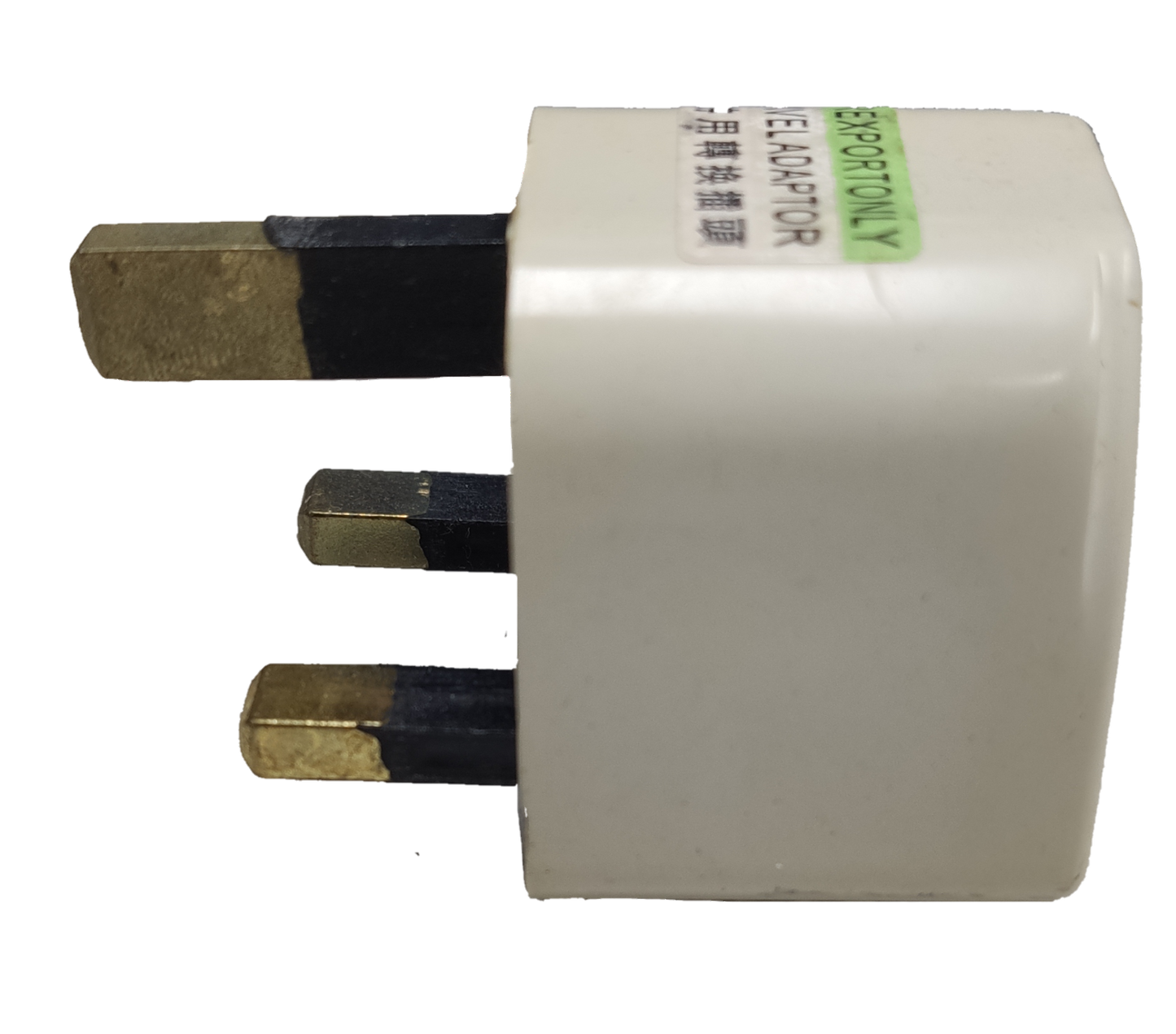 Electx Electrical Supply Universal Travel Adaptor to Type G Plug with three rectangular prongs
