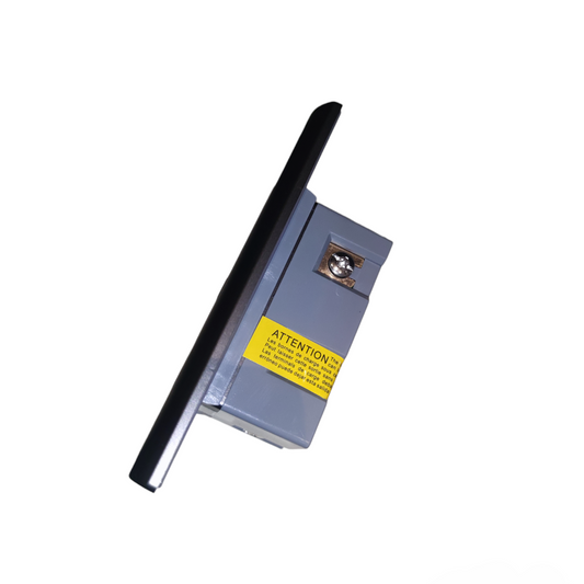 Royu GFCI Duplex Universal Outlet 20A 220V power point switch with safety label and black frame