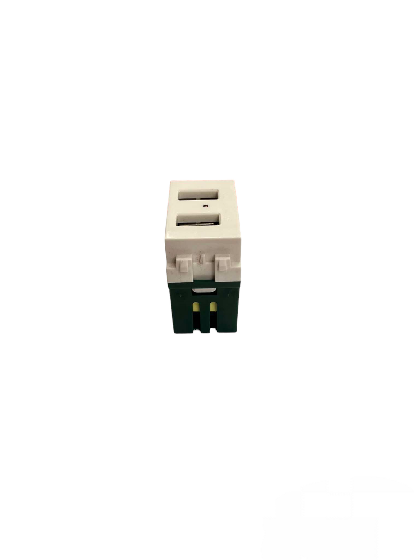 Royu USB Outlet 2 Port 1 Device Wide Series white dual port USB power outlet module