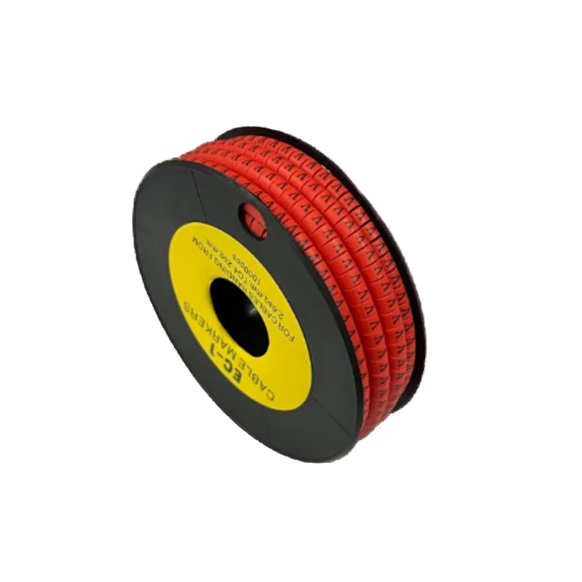 Grippes V Marker Red 2.6mm to 4.2mm cable management markers on a spool for organizing wires