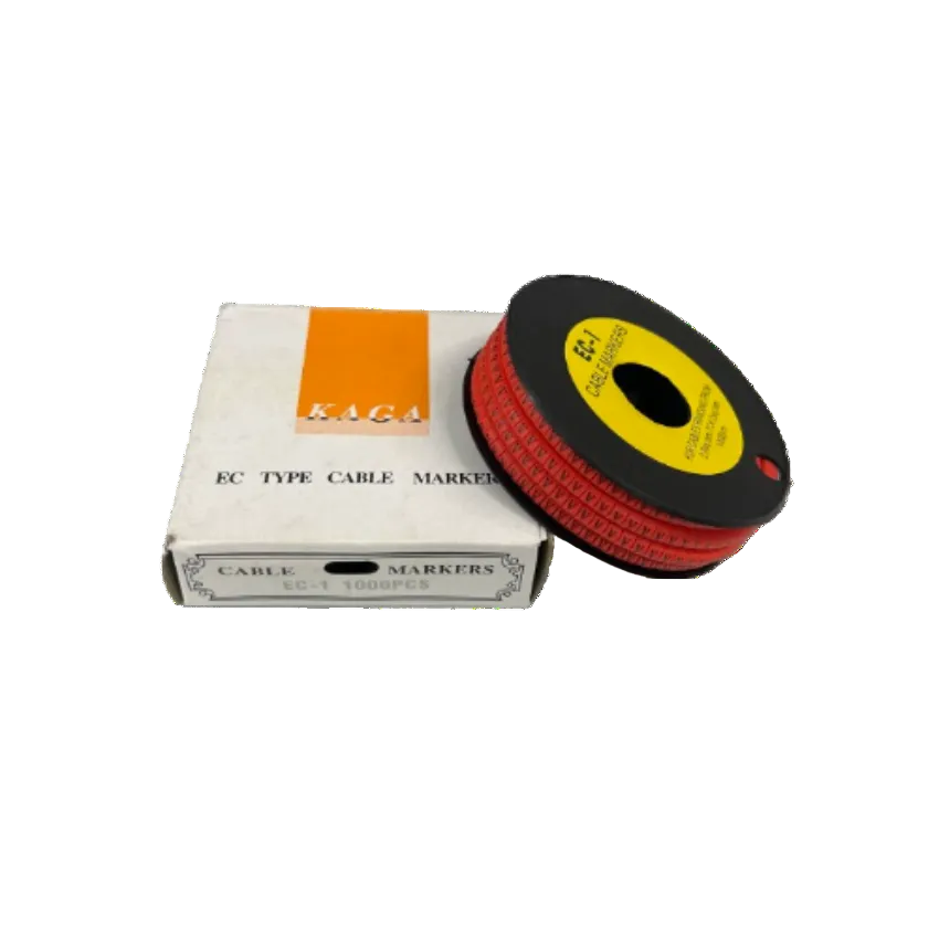 Grippes V Marker Red 2.6mm to 4.2mm cable management markers spool with white box
