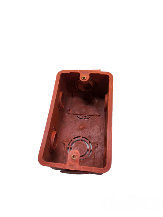 Elephant brand red electrical junction box for wiring and circuitry installations