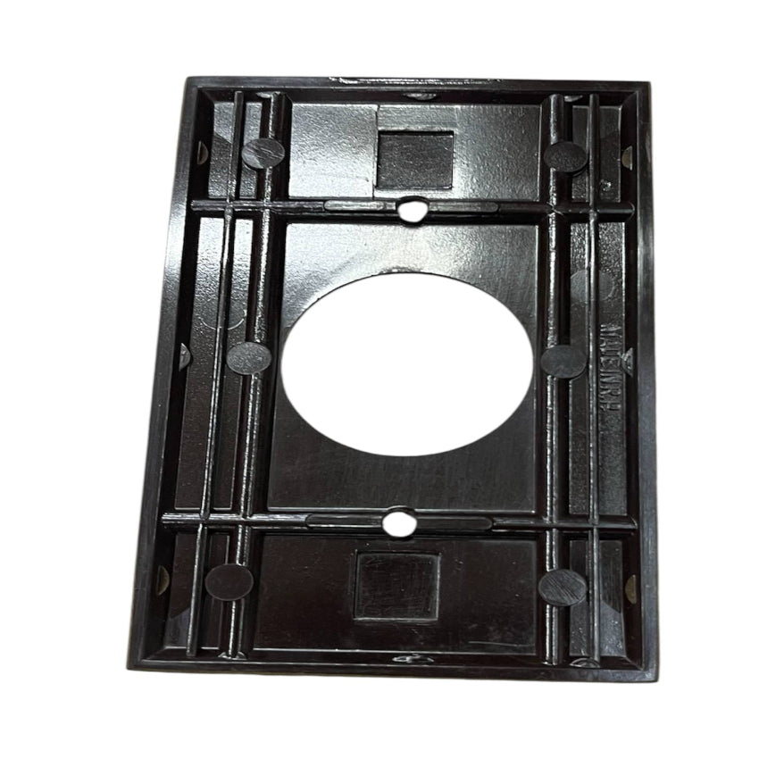 Eagle 1 Gang Round Plate Cover 35mm Brown power point switch and plug accessory