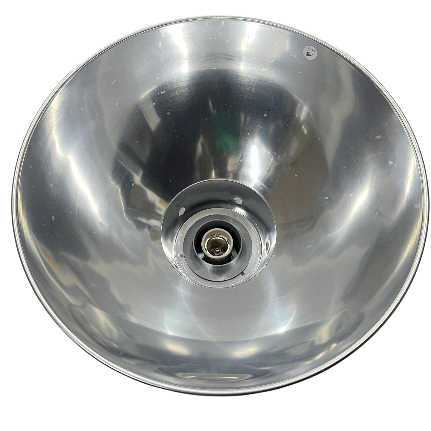 16 inch aluminum reflector E27 socket lighting accessory with shiny metallic finish for installation