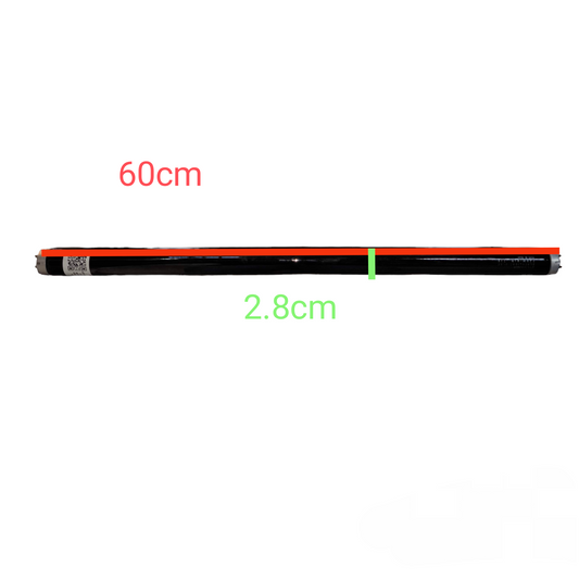 Denko 20W T10 black light fluorescent tube measuring 60cm length and 2.8cm diameter