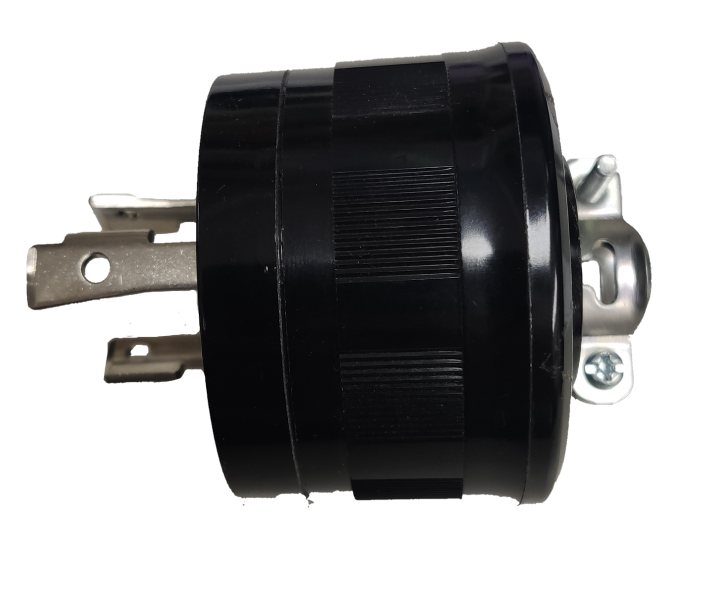 Electx Electrical Supply 30A twist lock plug 250V in black with metal prongs and secure mounting