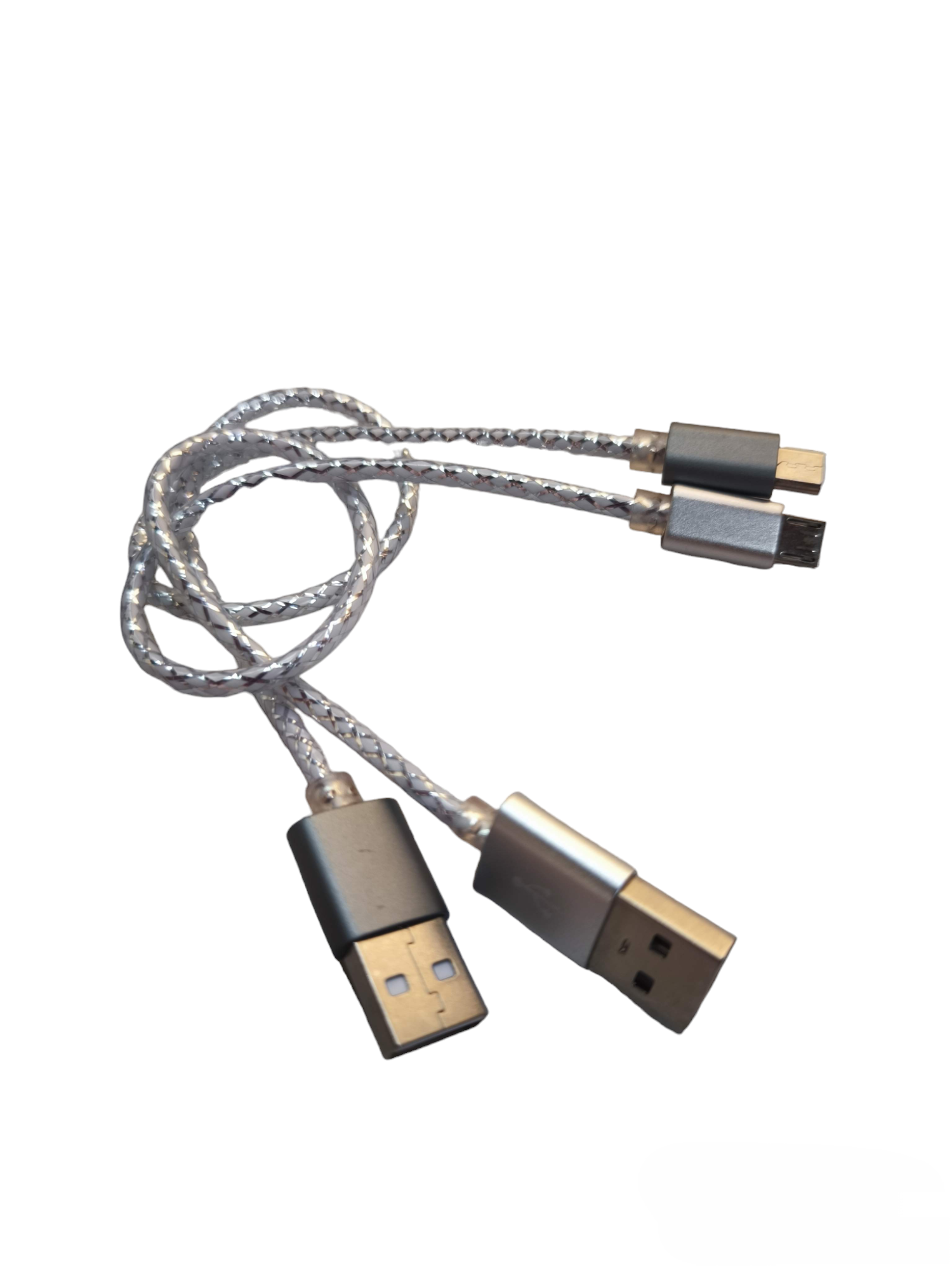 30cm micro USB charging cable with durable braided design and standard USB connectors from China