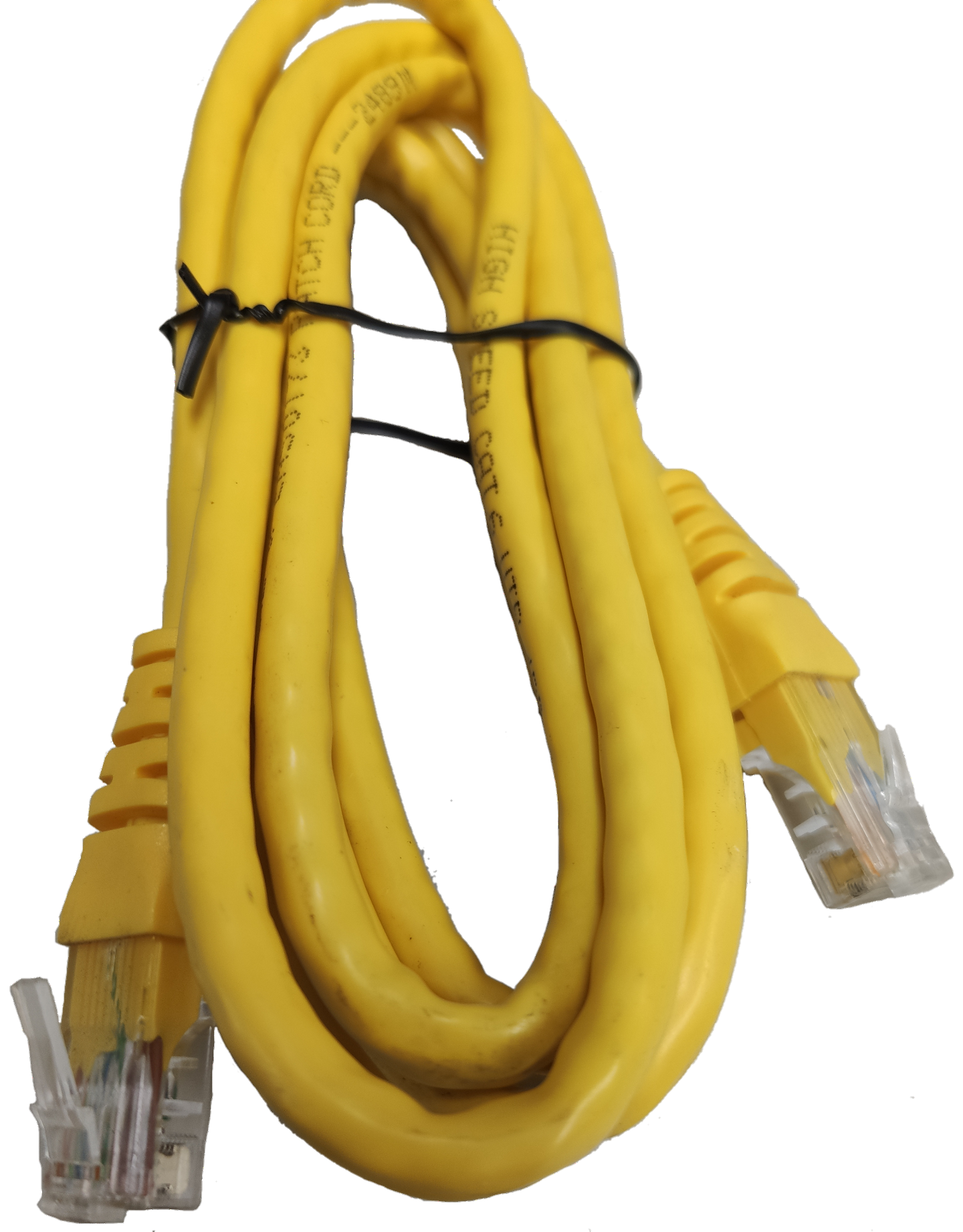 Grippes yellow CAT6 UTP Patch Cable 1.5 Meters with RJ45 connectors for network connectivity