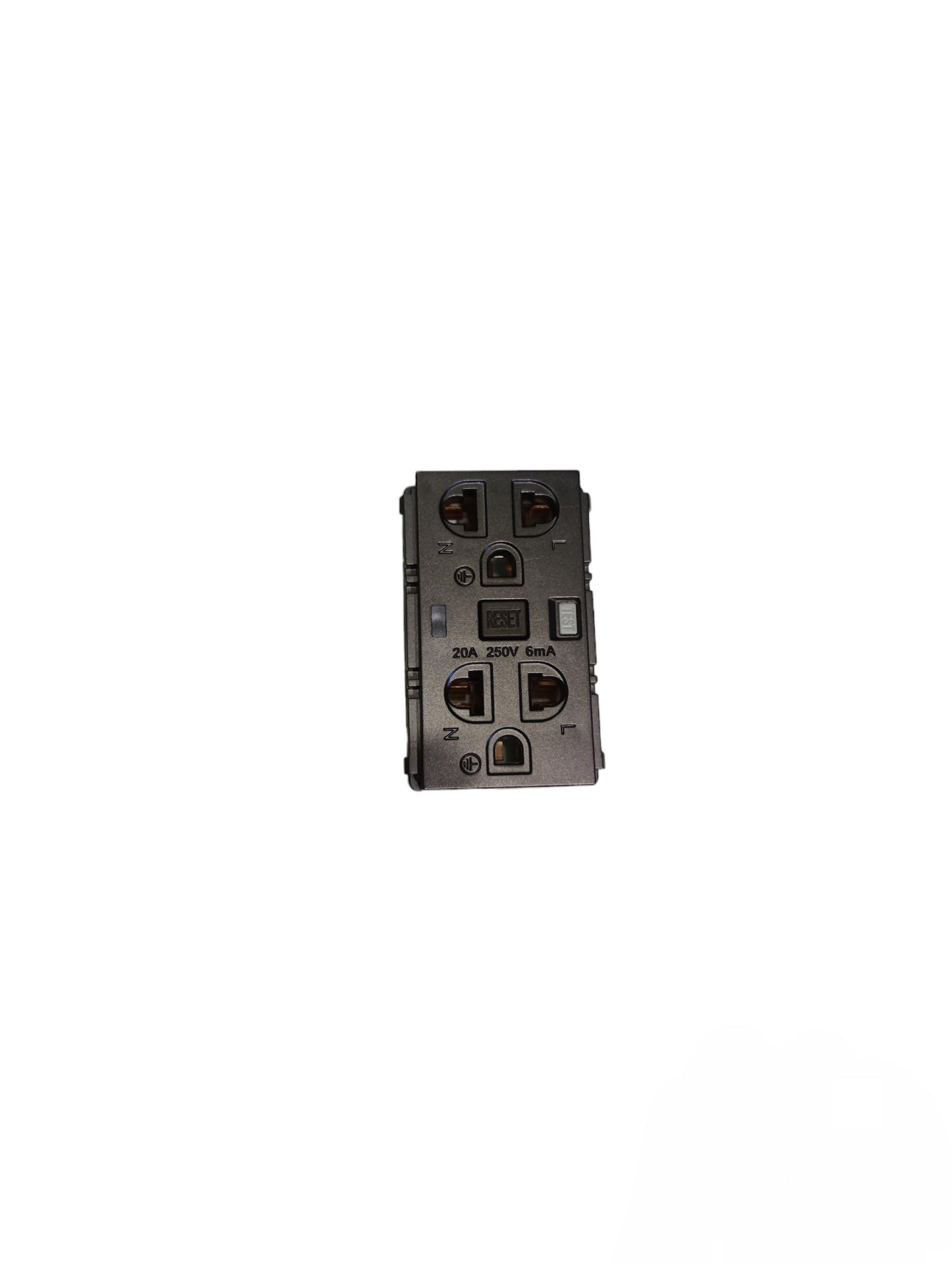 Royu GFCI Duplex Universal Outlet 20A 220V black power point with safety features