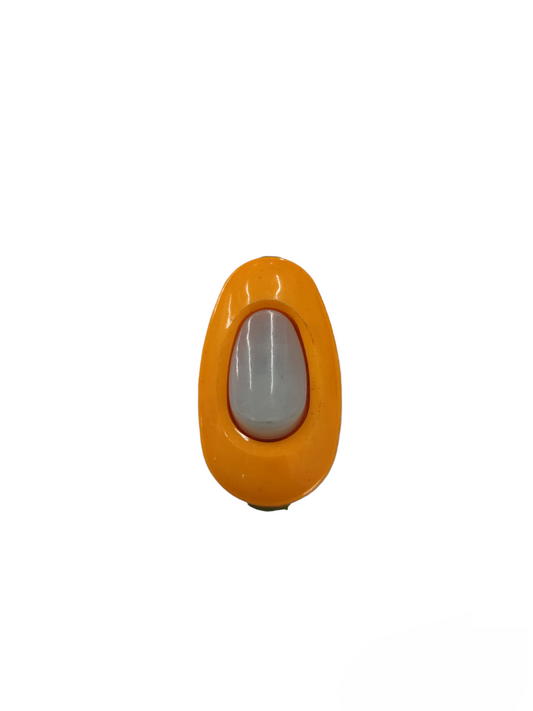 Hanging Switch 6A 250V Yellow power switch with orange body and white button from China