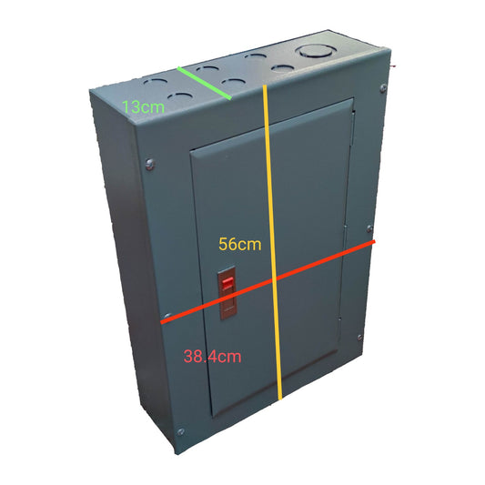 America 8 Branches Panel Board TQD Main 2 Pole for 2 Pole Bolt On Circuit Breaker Distribution Panel Surface Mounted Type Metal Base