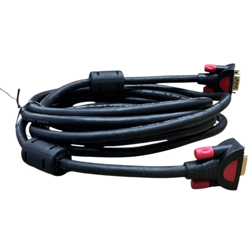 Grippes VGA Cable Male to Male with black connectors and durable shielded cable for video transmission