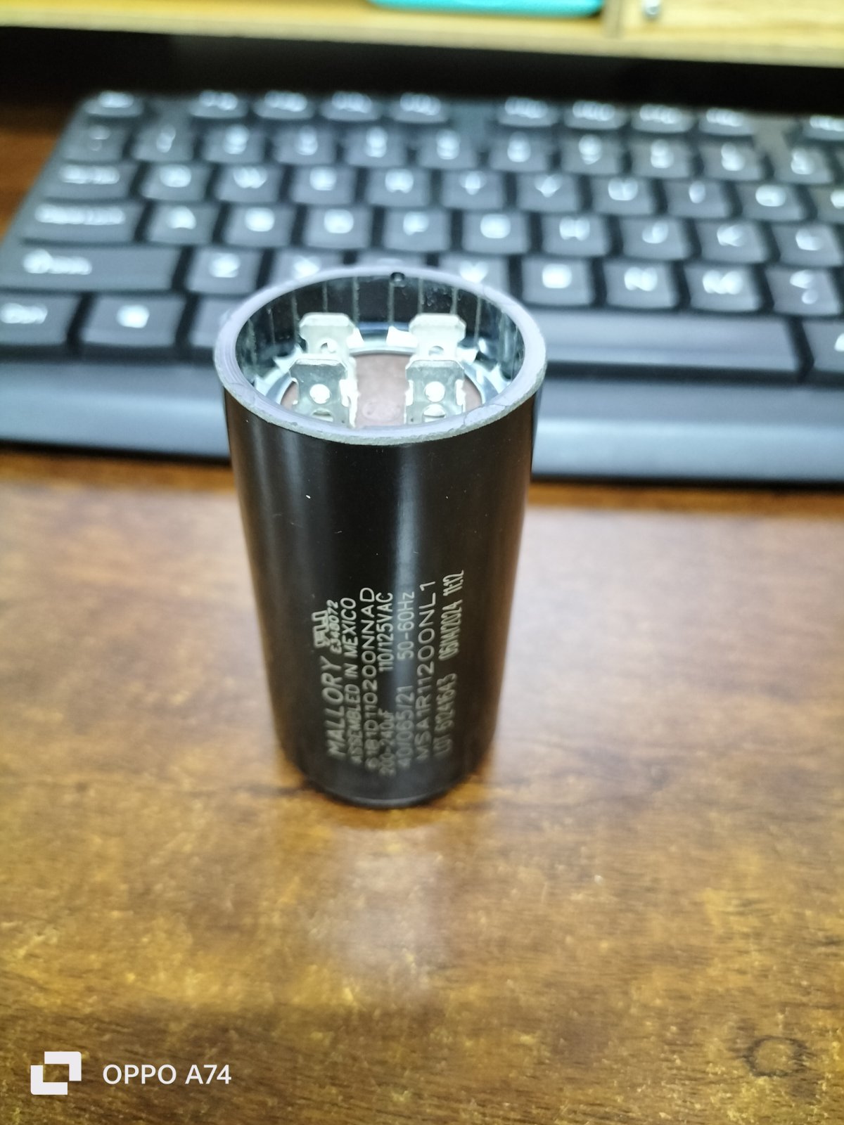 Mallory Motor Starting Capacitor 200-240UF 110/125 VAC