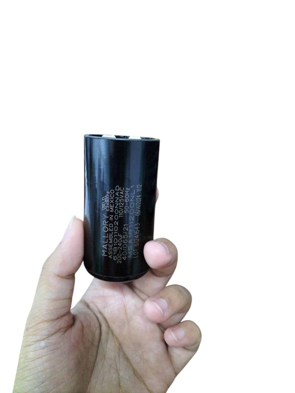 Mallory Motor Starting Capacitor 200-240UF 110/125 VAC