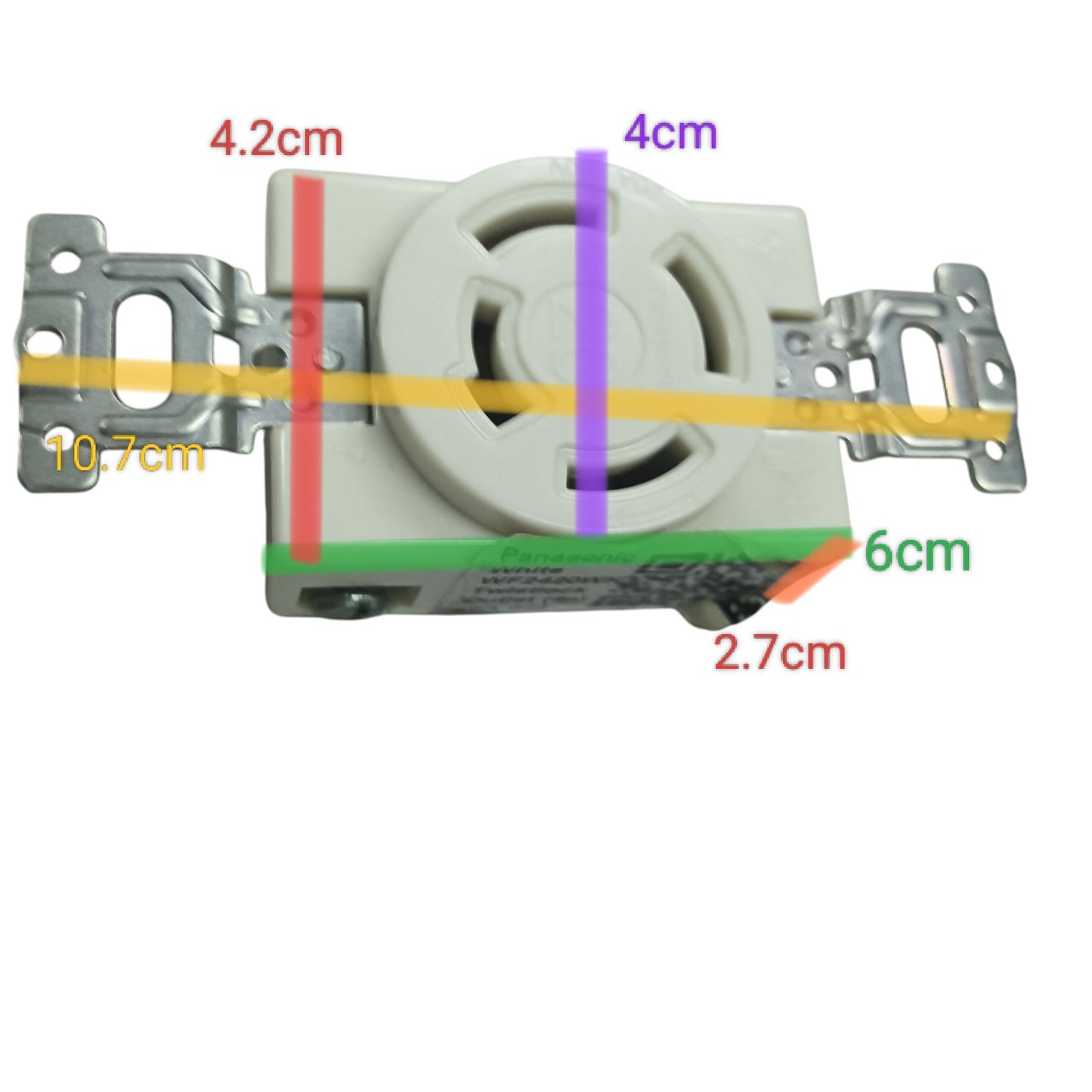 Panasonic 30A Twist Lock Outlet 3P+E (4P) 250V (NEMA L6) WF2430 Twistlock Outlet 30A 3P+E (4P)