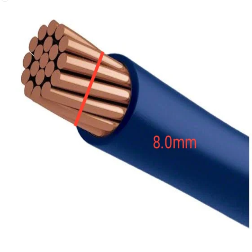 Duraflex 8.0mm THHN Wire AWG 8/7 THWN Blue- Per Meter
