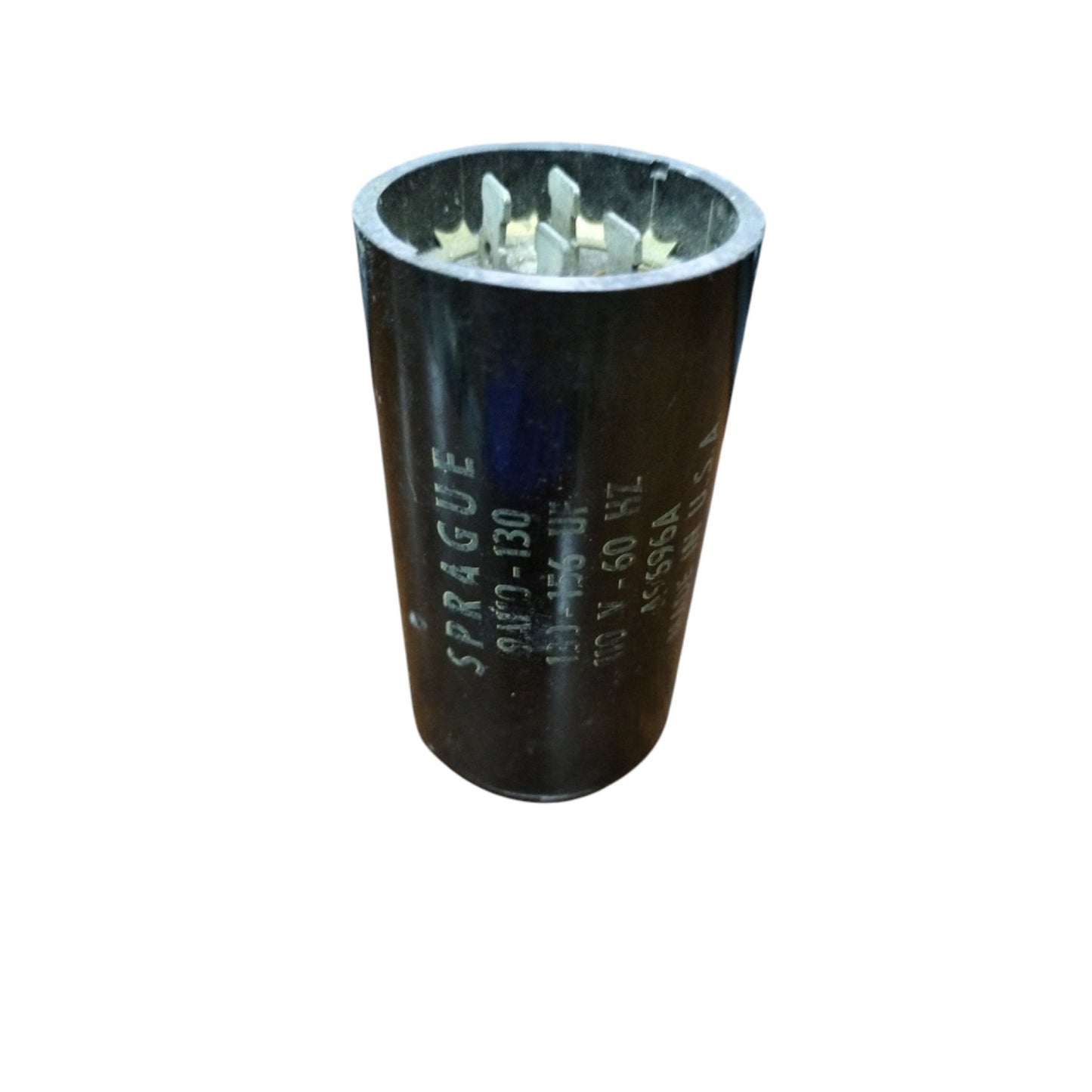 Sprague, Motor Start Capacitor 130-156UF 110 Volts, Capacitor 130-156MFD