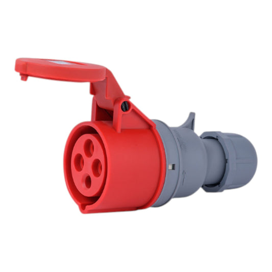 Wixim 32A 3P+E Industrial Outlet Connector Type 385 - 415V AC Weatherproof IEC309-2 W224