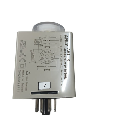 Anly AH3RB Multi-Range Analogue Timer Relay 240V 3S/ 30S/ 3M/ 30M