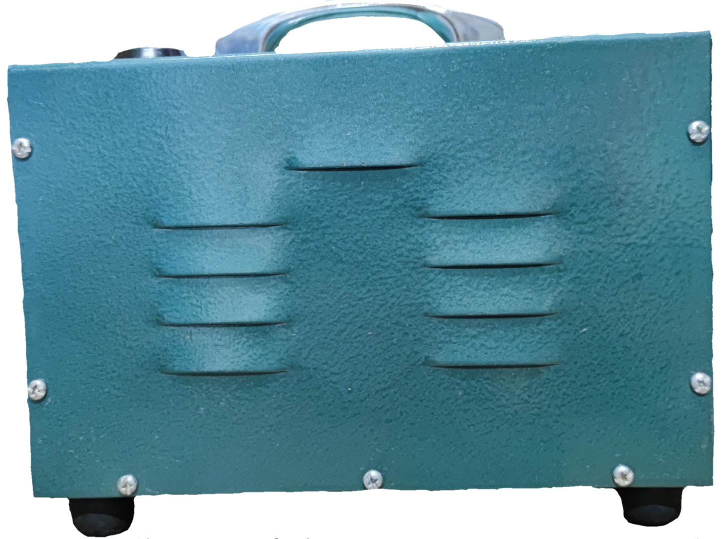 CE 1500W step down transformer 220V in green metal casing with handle for door chimes and bells